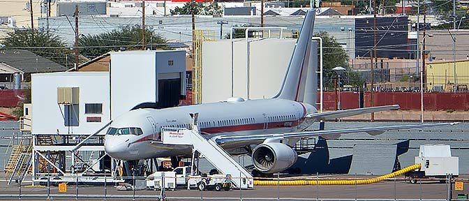 Honeywell Boeing 757-225 N757HW, Phoenix Sky Harbor, October 20, 2016